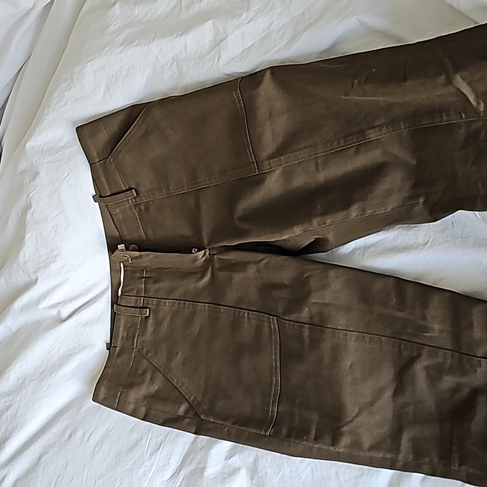 Veronica Beard Army Green Cargo Look Pant